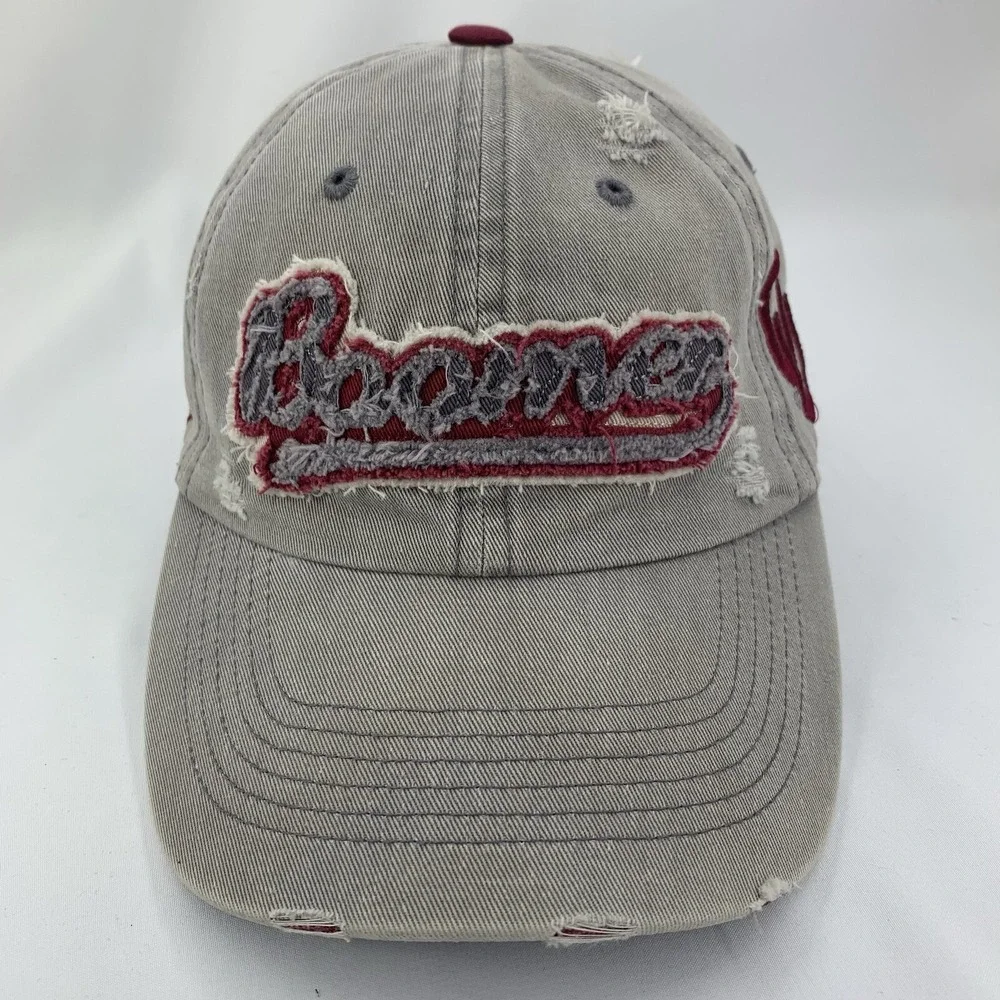 Oklahoma Sooners OU Boomer Hat Sherri Coale 2010 Fight Adjustable TOW Cap DAMAGE
